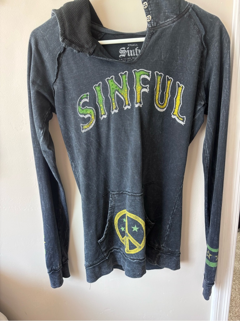 Sinful by affliction women's long sleeve hoodie